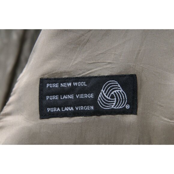 Ralph Lauren Chaps Mens Blazer Size 46 Long Black Tan Herringbone Sport Coat - Picture 8 of 10